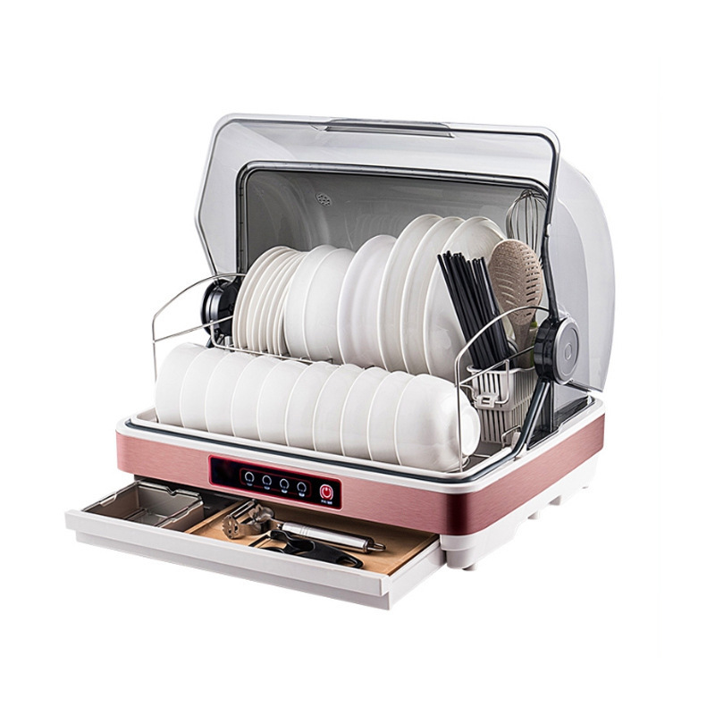 Export factory disinfection cabinet household small desktop mini uv disinfection cupboard kitchen tableware drying