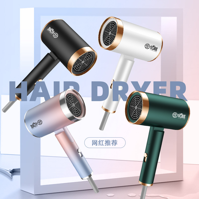 Hair Dryer Household Mute Heating and Cooling Air Negative Ion Household Electric Blower Gift One Product Dropshipping