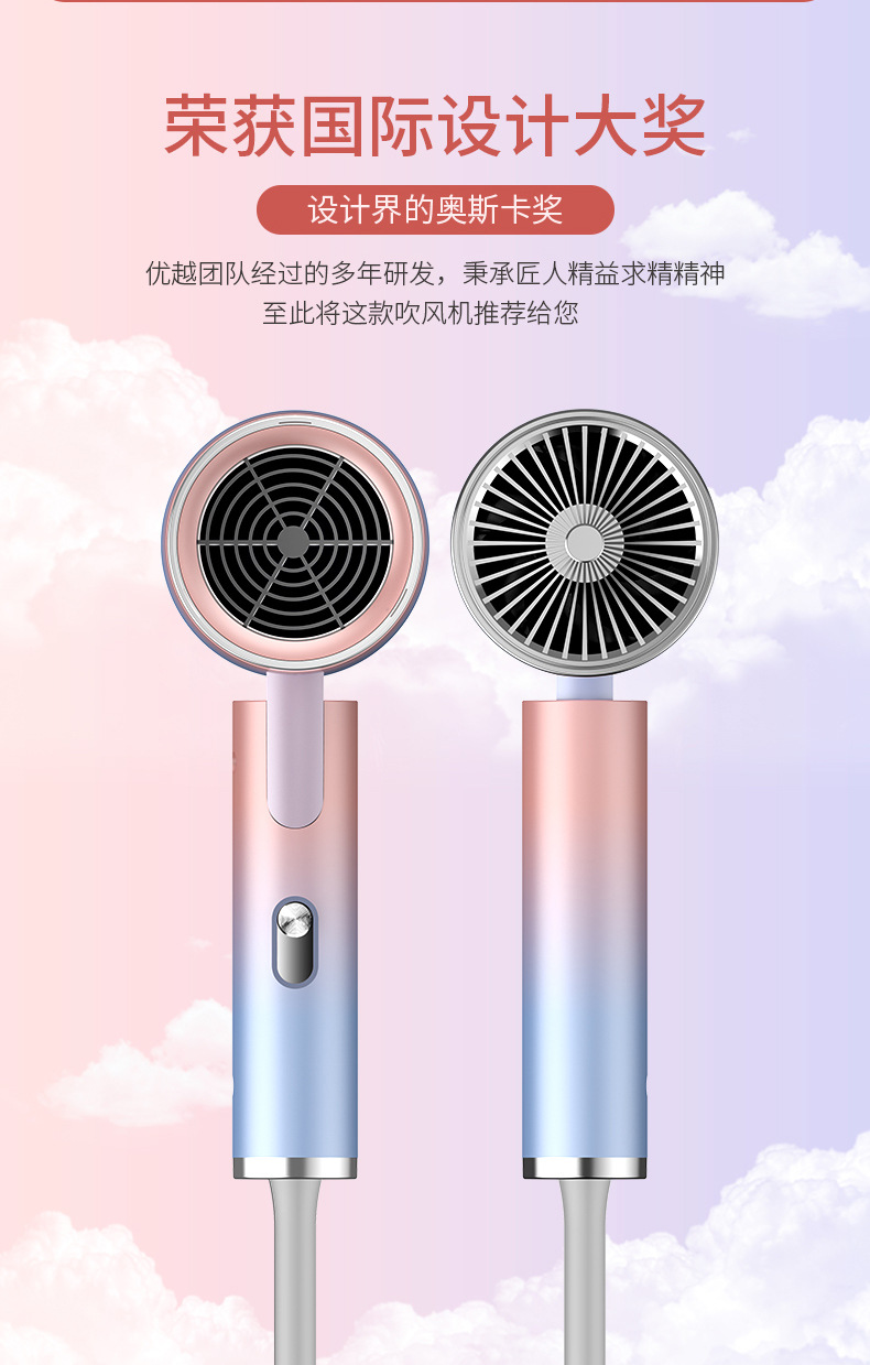 Hair Dryer Household Mute Heating and Cooling Air Negative Ion Household Electric Blower Gift One Product Dropshipping