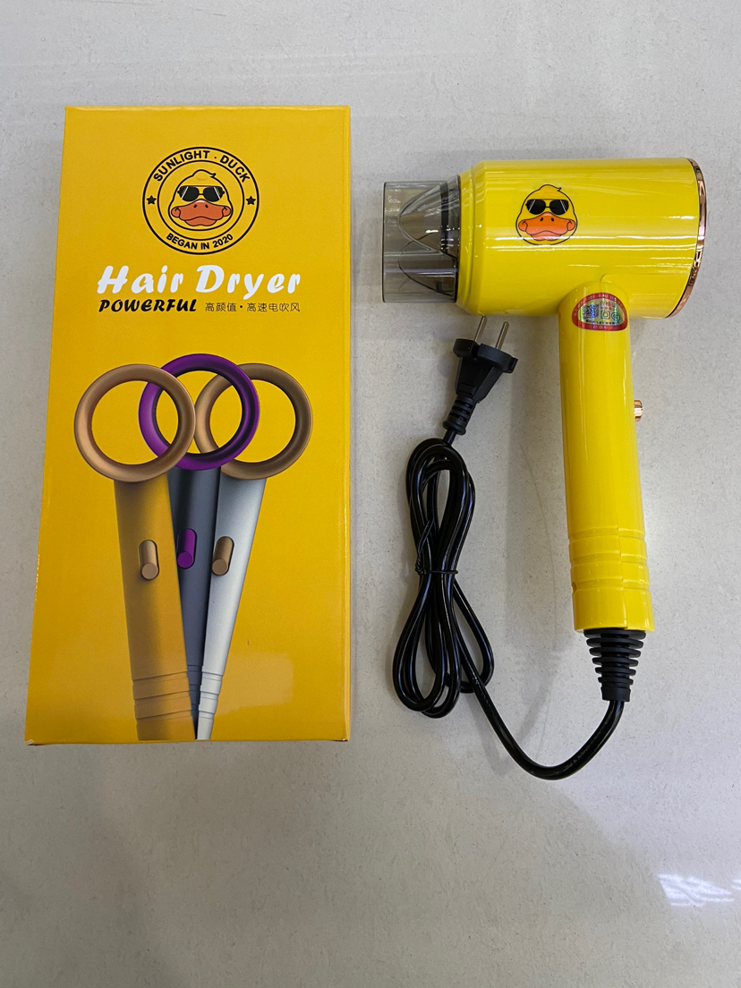 New Sunshine Duck Hair Dryer Household Electric Blower Student Dormitory Heating and Cooling Air Best-Seller on Douyin