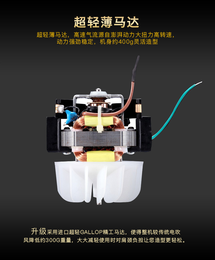 Hair Dryer Moisturizing Anion Electric Blower Heating and Cooling Air Electrical Constant Temperature Hammer Hair Dryer