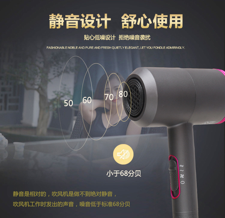 Hair Dryer Moisturizing Anion Electric Blower Heating and Cooling Air Electrical Constant Temperature Hammer Hair Dryer
