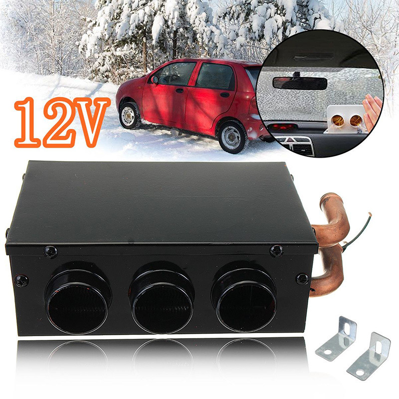 The New Cars Goods Car Warm Air Blower Combat Machine 12v24v Three-Hole Plumbing Fan Copper Water Pipe 16 Water Pipe