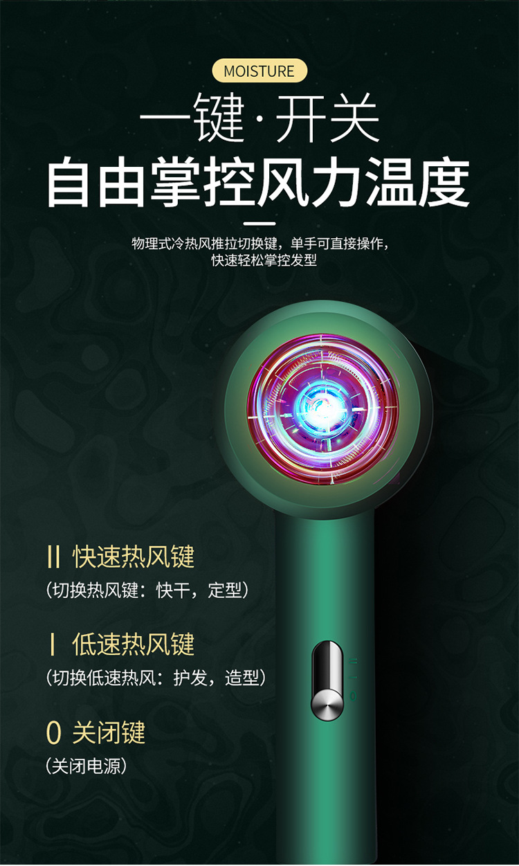 High Power Household Electric Blower Heating and Cooling Air Hair Dryer Hair Salon Hair Dryer One Product Dropshipping