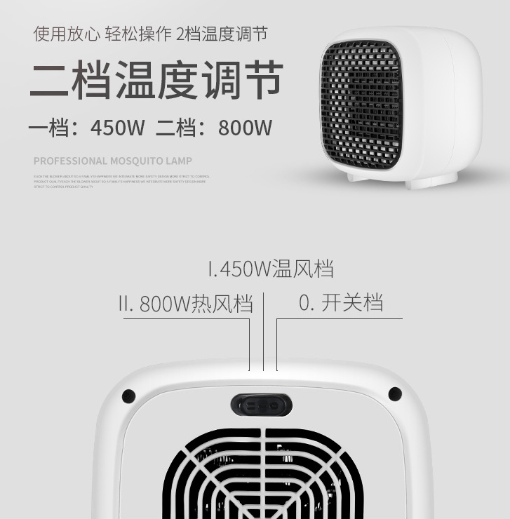 Mini Small Household Square Warm Air Blower