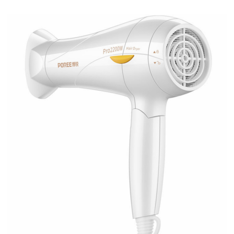 Borui Hair Dryer 2200W High Power Household Electric Blower Hair Salon Hotel Heating and Cooling Air Folding Hair Dryer