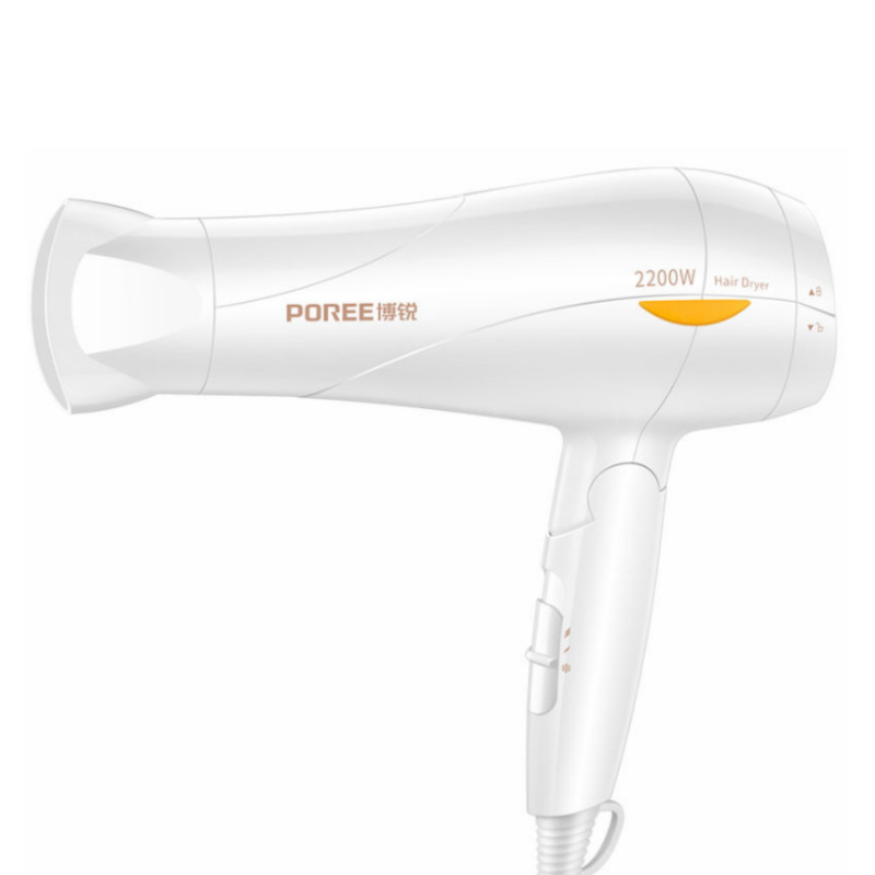 Borui Hair Dryer 2200W High Power Household Electric Blower Hair Salon Hotel Heating and Cooling Air Folding Hair Dryer