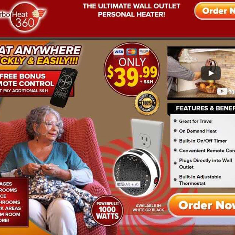Wonder Heater round Warm Air Blower White Office Steam Air Heater Household Portable Mini Heater