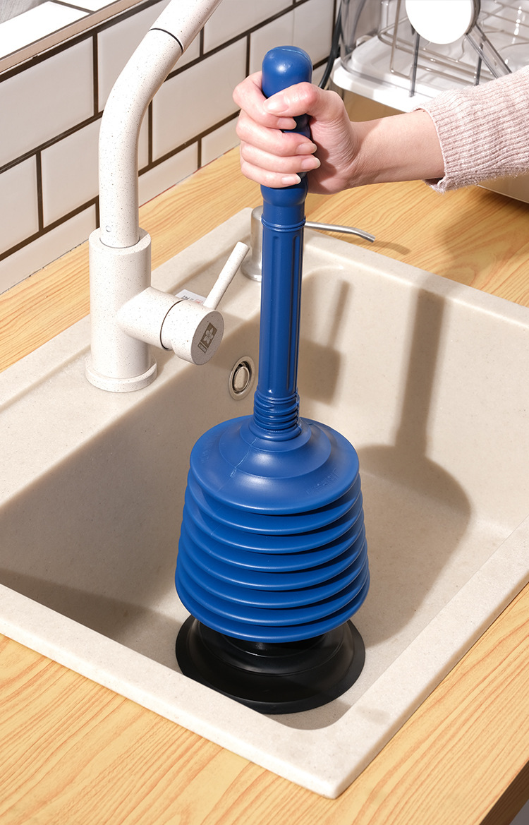 toilet plunger Toilet Dredger Artifact Household Kitchen Blocked High Pressure Toilet Suck Pumping Toilet Plunger