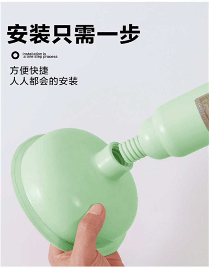 New Toilet Dredger Toilet Suck Sewer Dredger Toilet Plunger Stainless Steel Tube Vacuum Suction
