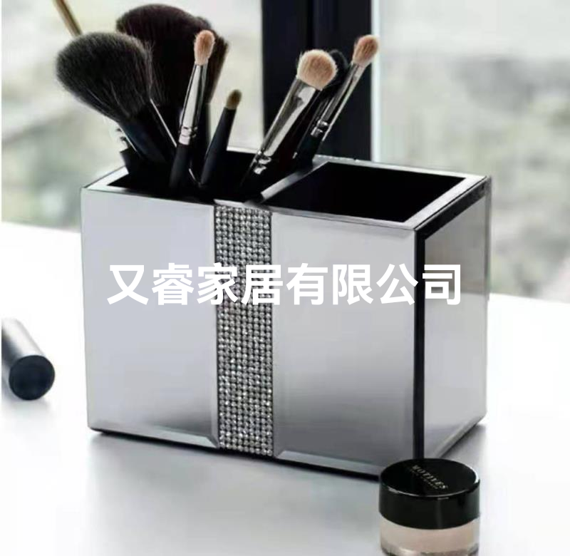 Glass Makeup Brush Box Cosmetic Case Beauty Box Chalk Box Cosmetic Box
