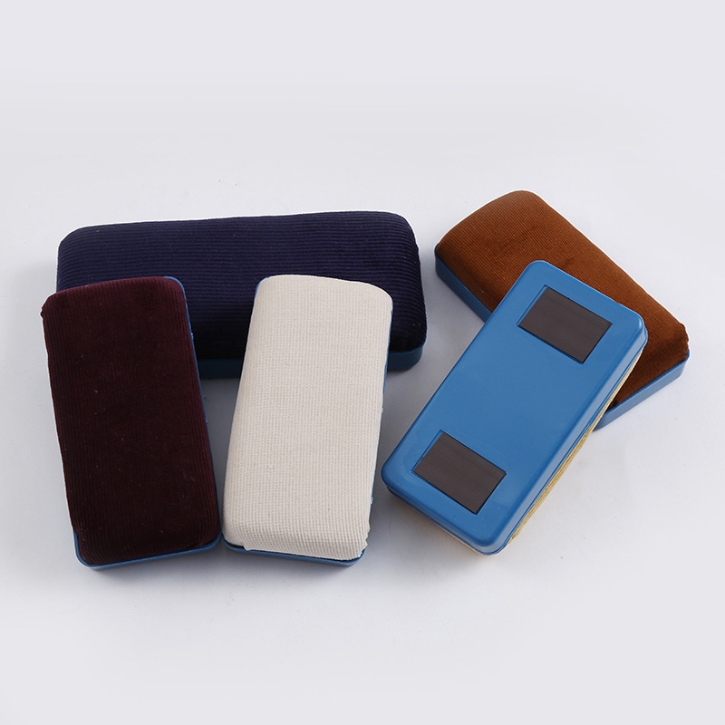 New Large and Small Magnetic Flannel Blackboard Eraser Whiteboard Eraser Teacher School Chalk Brush Factory Direct Sales