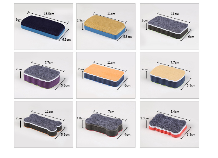 New Large and Small Magnetic Flannel Blackboard Eraser Whiteboard Eraser Teacher School Chalk Brush Factory Direct Sales New Large and Small Magnetic Flannel Blackboard Eraser Whiteboard Eraser Teacher School Chalk Brush Factory Direct Sales
