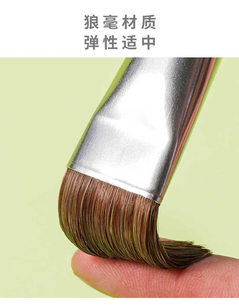 Marley G1865 Flat Horse Hair 5 PCs Water Chalk Set for Beginners Students Acrylic Painting Watercolor Brush