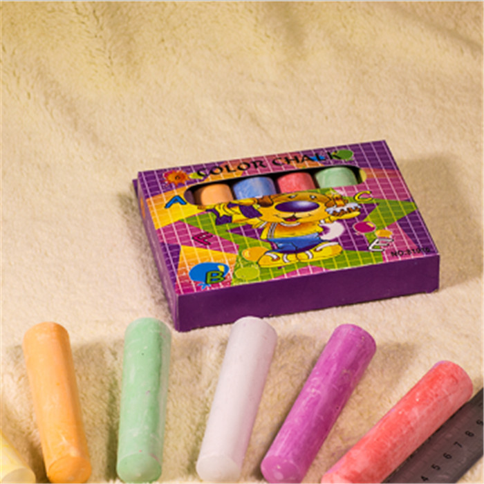 Clean dashes round children learning with high quality teaching chalk pastel