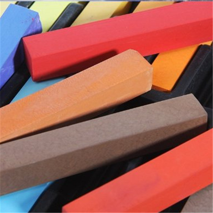 School supplies colored chalks 24 sticks of children hair rod with colored chalk