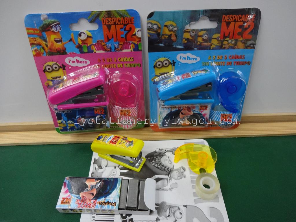 Despicable me stationery stapler Kit children&#039;s Stationery Gift factory direct