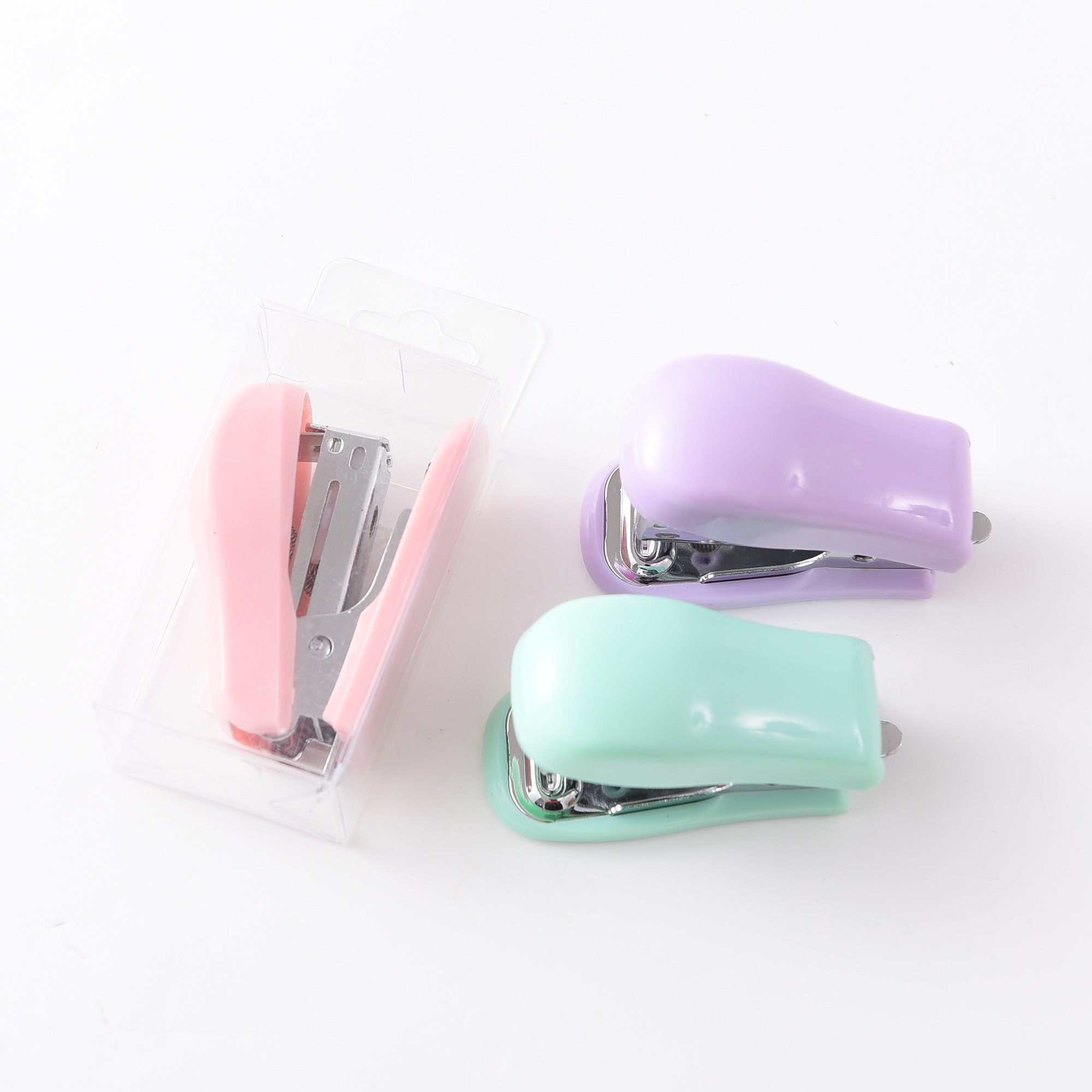 Factory direct LOGO customized metal office mini Macaron stapler 10# stapler Factory direct LOGO customized metal office mini Macaron stapler 10# stapler