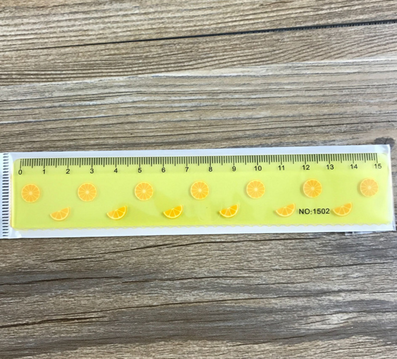 Factory direct sales fruit ruler wholesale cartoon mini plastic measuring ruler 15cm math class learning supplies Factory direct sales fruit ruler wholesale cartoon mini plastic measuring ruler 15cm math class learning supplies