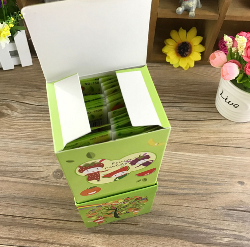 Factory direct sales fruit ruler wholesale cartoon mini plastic measuring ruler 15cm math class learning supplies Factory direct sales fruit ruler wholesale cartoon mini plastic measuring ruler 15cm math class learning supplies
