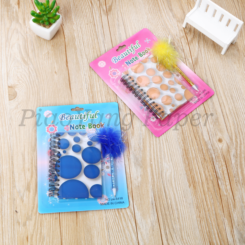 Elementary school children notebooks set notebook coil this ballpoint pen set girl lovely notebook