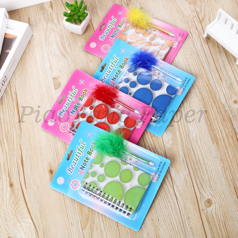 Elementary school children notebooks set notebook coil this ballpoint pen set girl lovely notebook