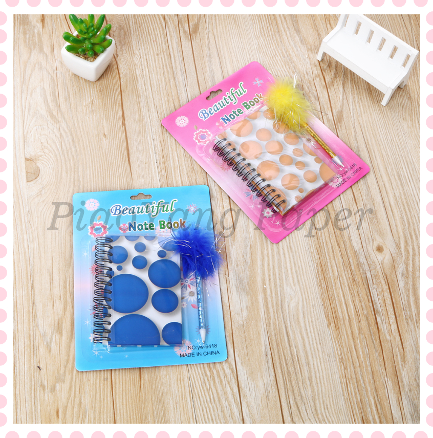 Elementary school children notebooks set notebook coil this ballpoint pen set girl lovely notebook