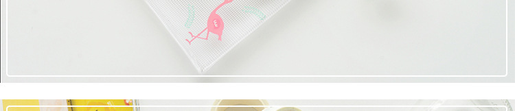Korean pen bag student stationery flamingo MINI mesh bag creative cute cartoon file bag Korean pen bag student stationery flamingo MINI mesh bag creative cute cartoon file bag