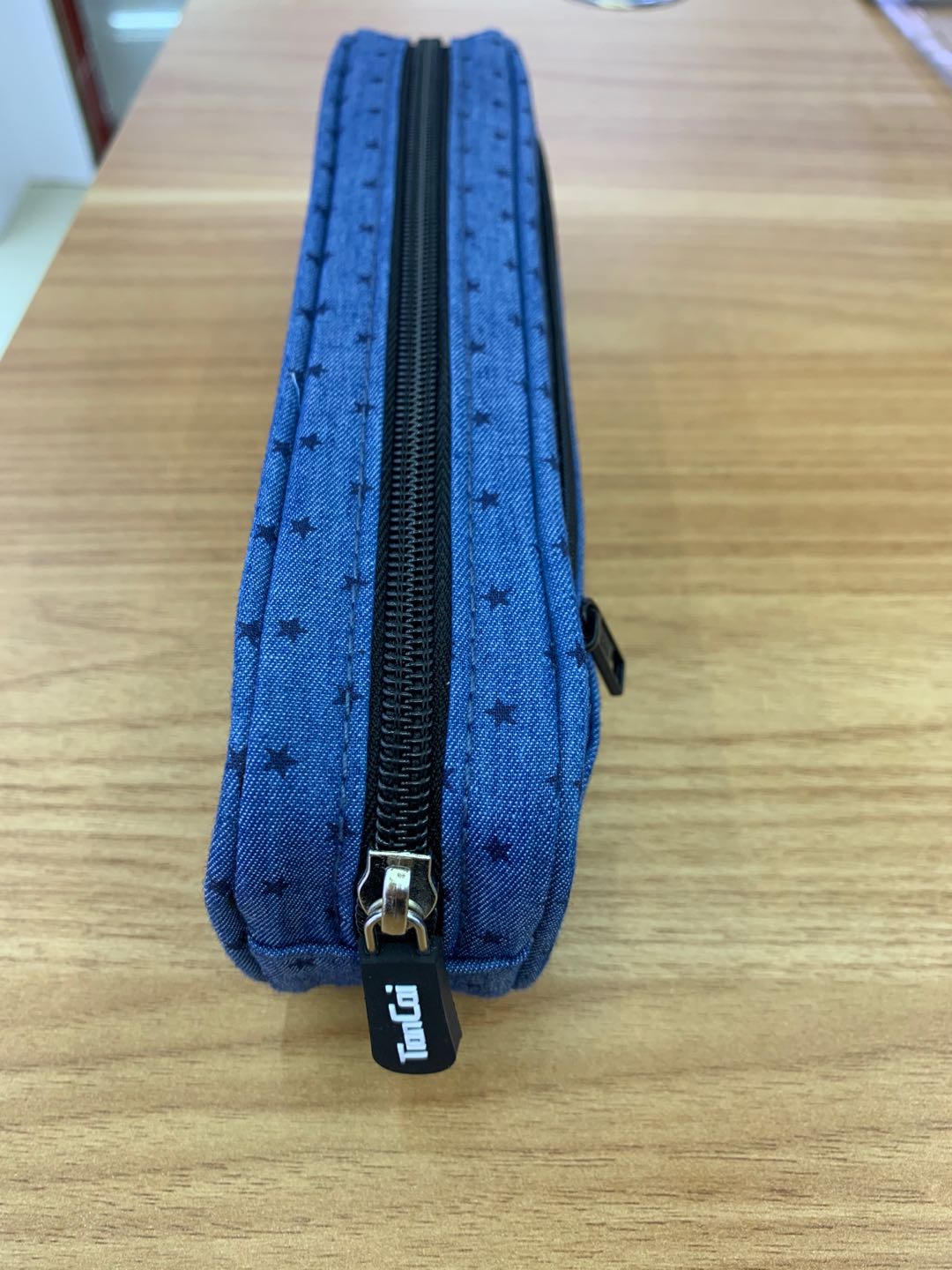Korean creative simple wind cowboy five-pointed star multi-functional pen bag primary school supplies stationery case