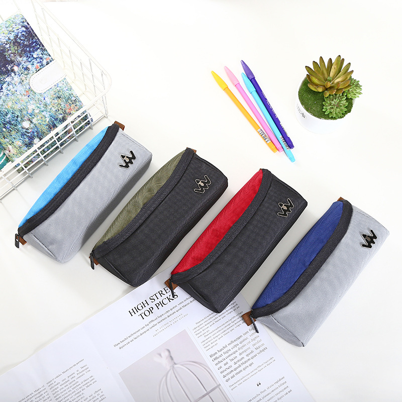 Collection box simple student pen bag writing case large capacity creative multi-functional cloth art amazon pen bag