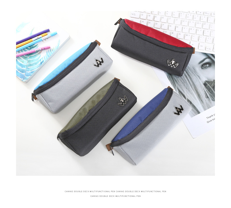 Collection box simple student pen bag writing case large capacity creative multi-functional cloth art amazon pen bag Collection box simple student pen bag writing case large capacity creative multi-functional cloth art amazon pen bag
