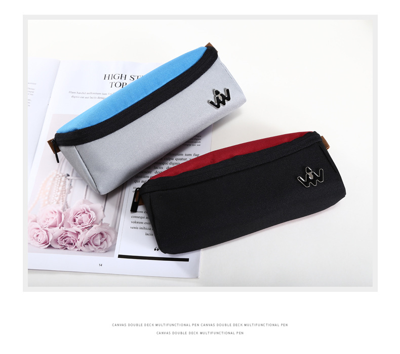 Collection box simple student pen bag writing case large capacity creative multi-functional cloth art amazon pen bag Collection box simple student pen bag writing case large capacity creative multi-functional cloth art amazon pen bag