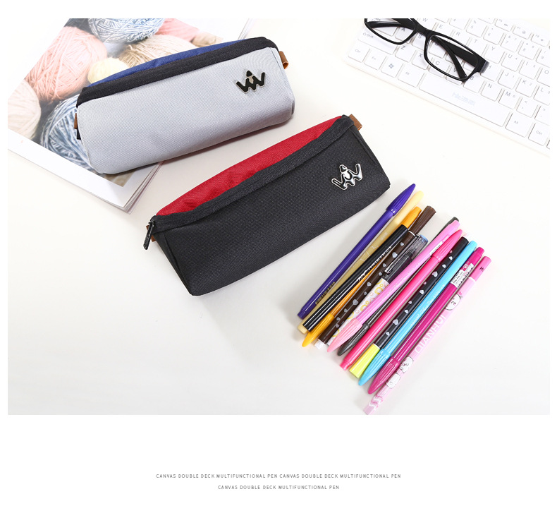 Collection box simple student pen bag writing case large capacity creative multi-functional cloth art amazon pen bag Collection box simple student pen bag writing case large capacity creative multi-functional cloth art amazon pen bag