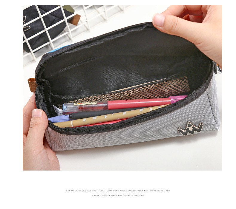 Collection box simple student pen bag writing case large capacity creative multi-functional cloth art amazon pen bag Collection box simple student pen bag writing case large capacity creative multi-functional cloth art amazon pen bag