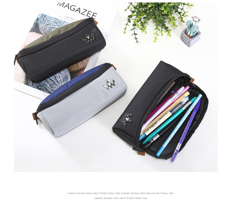 Collection box simple student pen bag writing case large capacity creative multi-functional cloth art amazon pen bag Collection box simple student pen bag writing case large capacity creative multi-functional cloth art amazon pen bag
