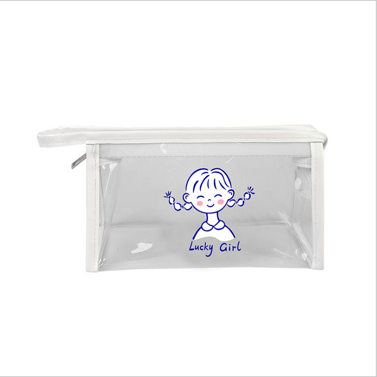 Internet Celebrity Pencil Case Transparent Pencil Case Stationery Case PVC Pen Bag Cosmetic Bag Wash Bag Storage Bag