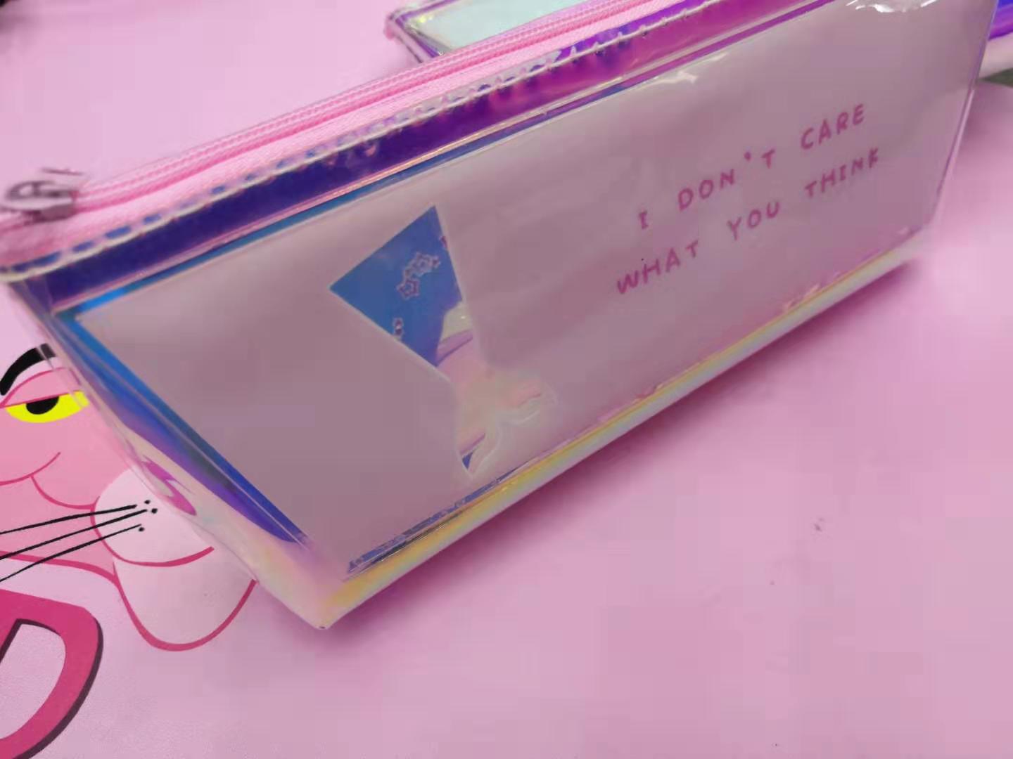 Such as wild 100%lUck into oil trapezoidal pen bag creative Korean small fresh lovely girl heart stationery box bag Such as wild 100%lUck into oil trapezoidal pen bag creative Korean small fresh lovely girl heart stationery box bag