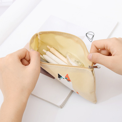 Cute cartoon Cute Kitty design pen bag large capacity student stationery bag creative goods storage bag wholesale