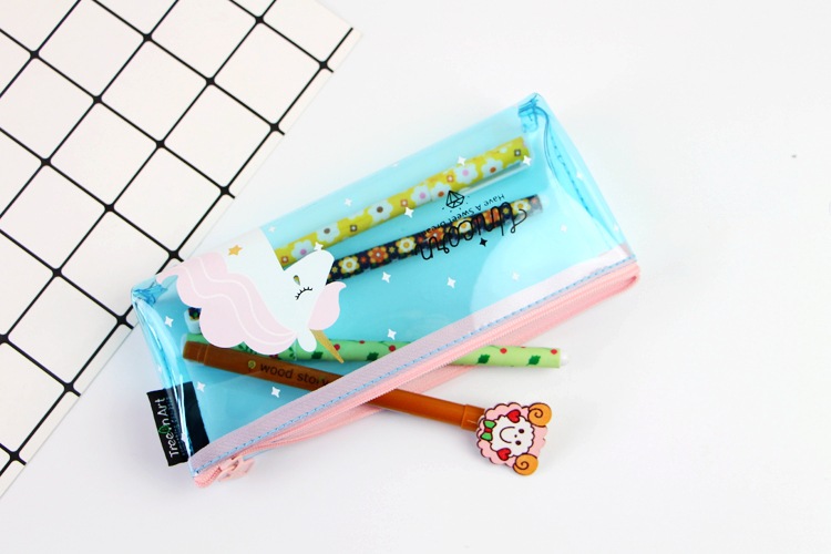 Unicorn clear pen bag ins hot style inverted trapezoid pen bag stationery bag Unicorn pen bag pvc pencil case Unicorn clear pen bag ins hot style inverted trapezoid pen bag stationery bag Unicorn pen bag pvc pencil case