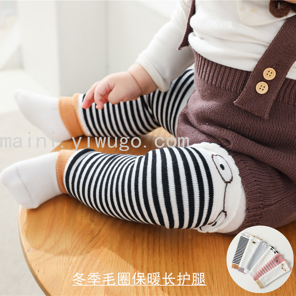 21 Models Winter Baby Long Leg Guard Baby Cartoon Animal Warm Terry Thickened Kneecap Baby Foot Sock 0-3 Years Old