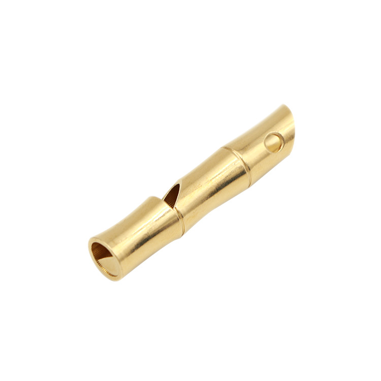 Brass Whistle Bamboo Whistle Pure Copper Metal Whistle Outdoor Survival EDC Whistle