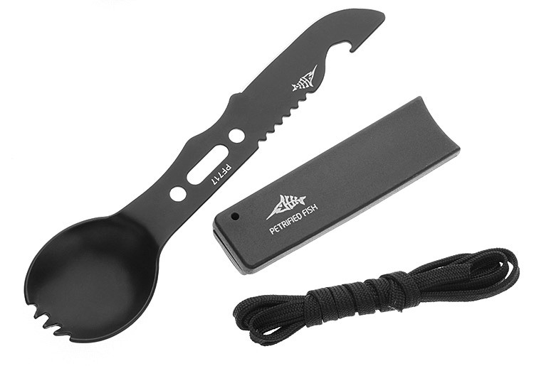 Multifunctional Camping Tableware Knife, Fork and Spoon Integrated Outdoor Knife Camping Survival Knife Treble Whistle Multifunctional Camping Tableware Knife, Fork and Spoon Integrated Outdoor Knife Camping Survival Knife Treble Whistle