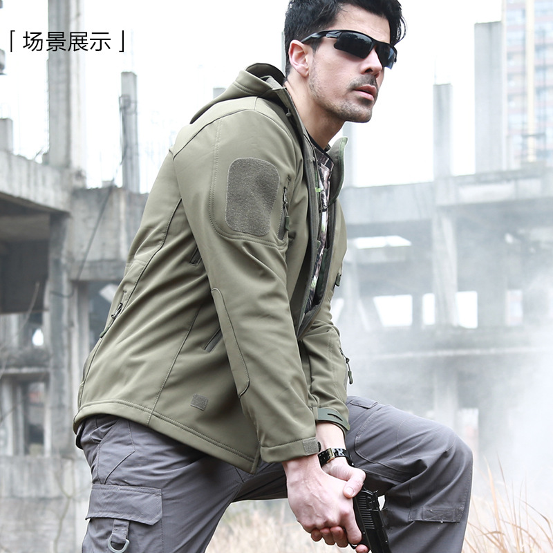 ESDY Outdoor CAMOUFLAGE Jacket Soft shell CAMOUFLAGE jacket for men&#039;s Winter Summer Windbreaker