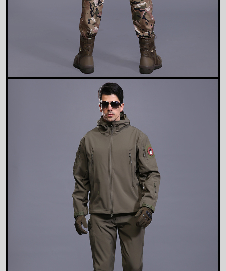 ESDY Outdoor CAMOUFLAGE Jacket Soft shell CAMOUFLAGE jacket for men's Winter Summer Windbreaker ESDY Outdoor CAMOUFLAGE Jacket Soft shell CAMOUFLAGE jacket for men's Winter Summer Windbreaker