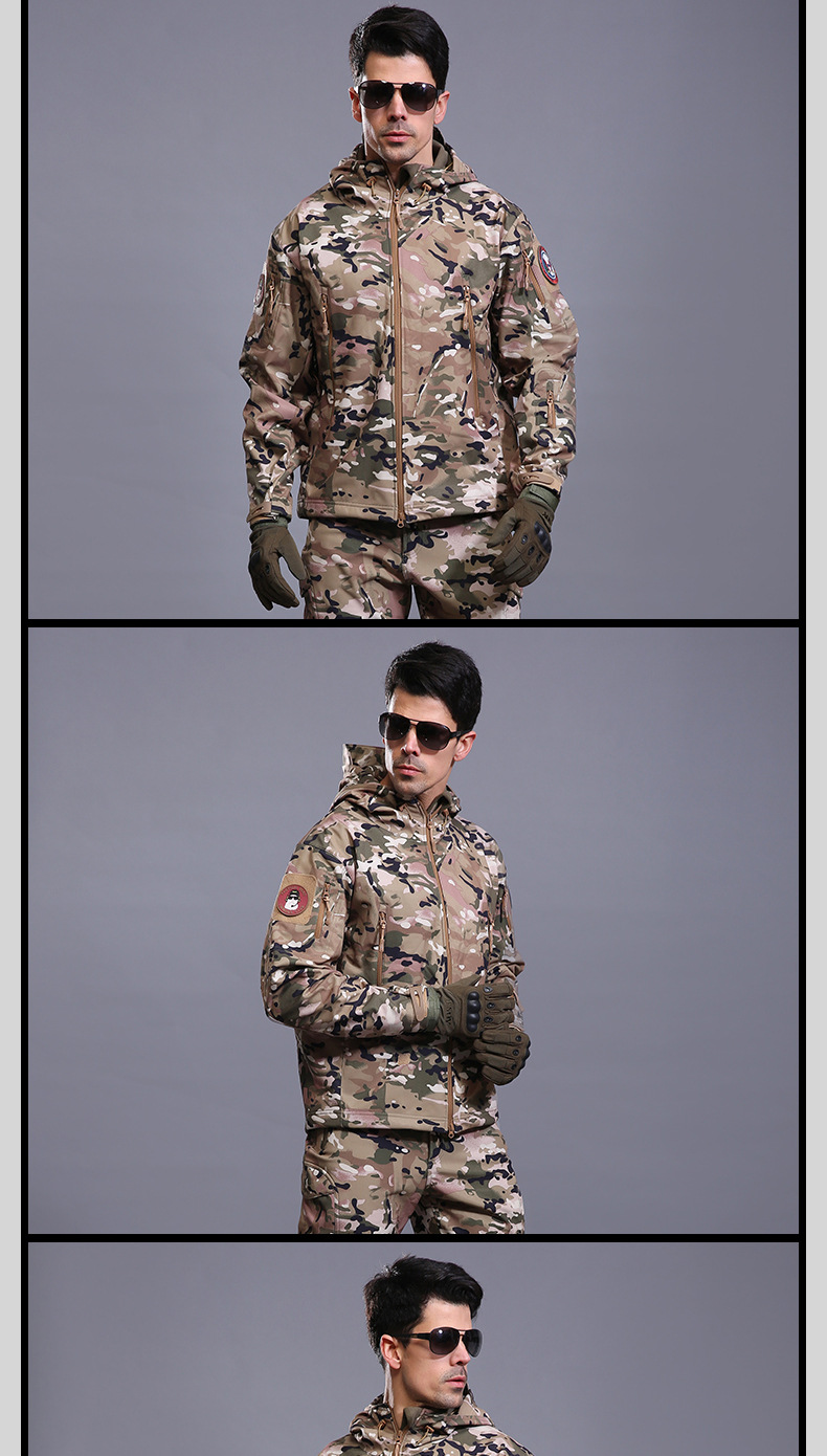 ESDY Outdoor CAMOUFLAGE Jacket Soft shell CAMOUFLAGE jacket for men's Winter Summer Windbreaker ESDY Outdoor CAMOUFLAGE Jacket Soft shell CAMOUFLAGE jacket for men's Winter Summer Windbreaker