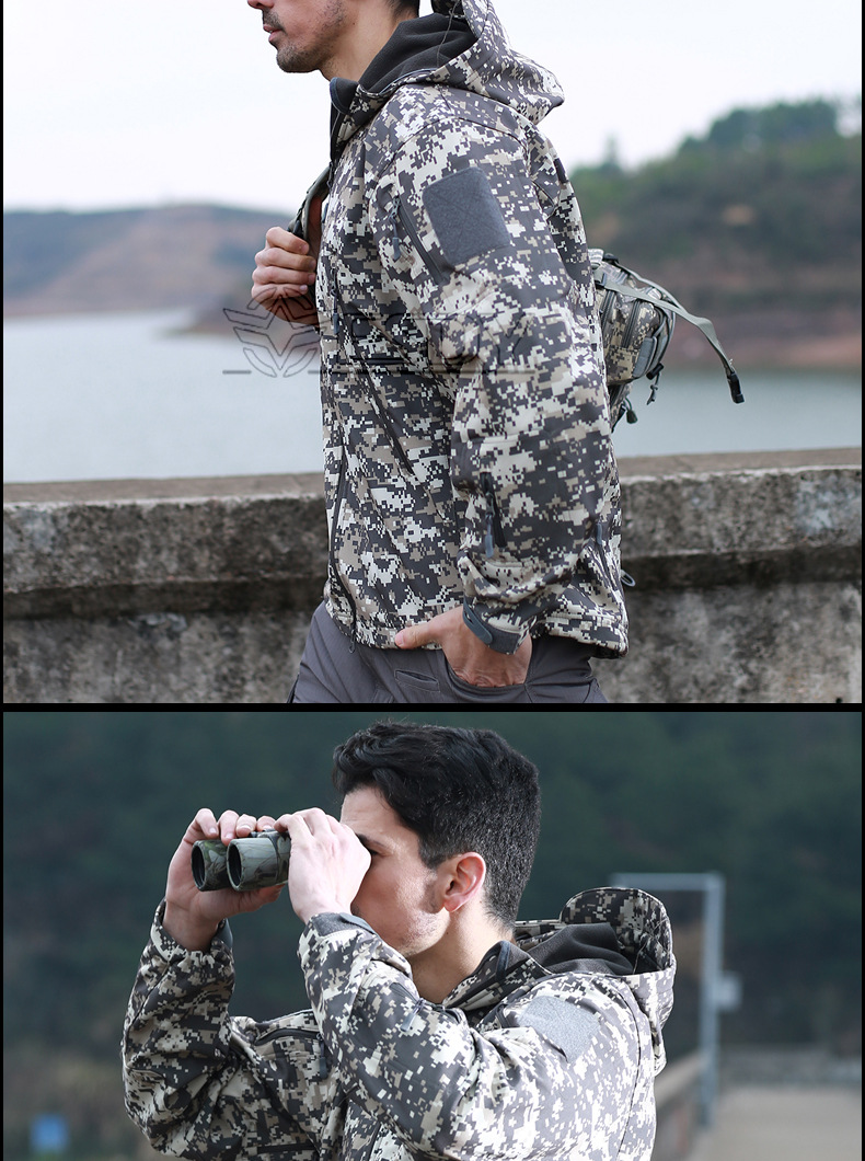 ESDY Outdoor CAMOUFLAGE Jacket Soft shell CAMOUFLAGE jacket for men's Winter Summer Windbreaker ESDY Outdoor CAMOUFLAGE Jacket Soft shell CAMOUFLAGE jacket for men's Winter Summer Windbreaker