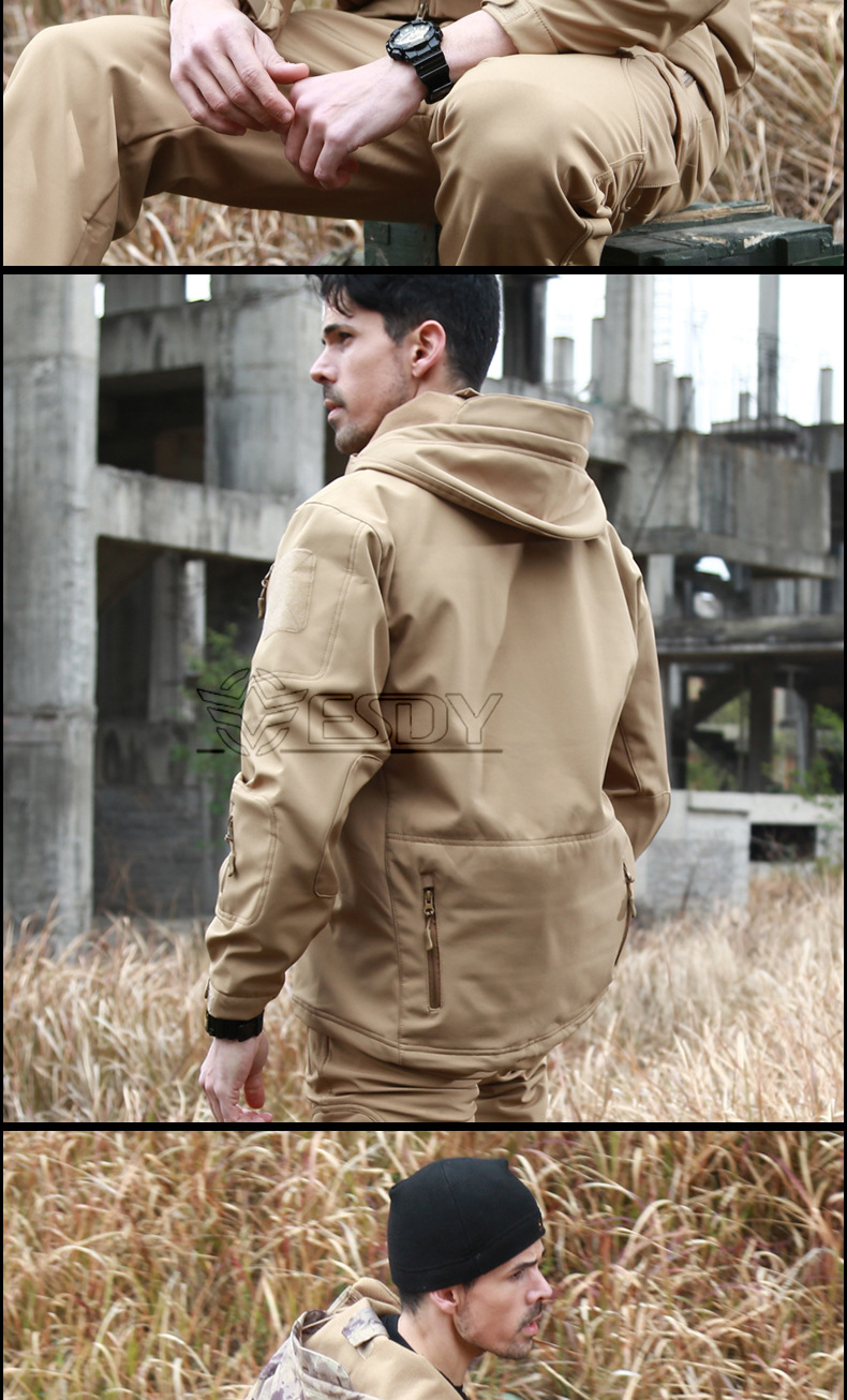 ESDY Outdoor CAMOUFLAGE Jacket Soft shell CAMOUFLAGE jacket for men's Winter Summer Windbreaker ESDY Outdoor CAMOUFLAGE Jacket Soft shell CAMOUFLAGE jacket for men's Winter Summer Windbreaker
