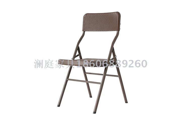 rattan folding chair HDPE plastic rental foldable portable plastic stackable chair