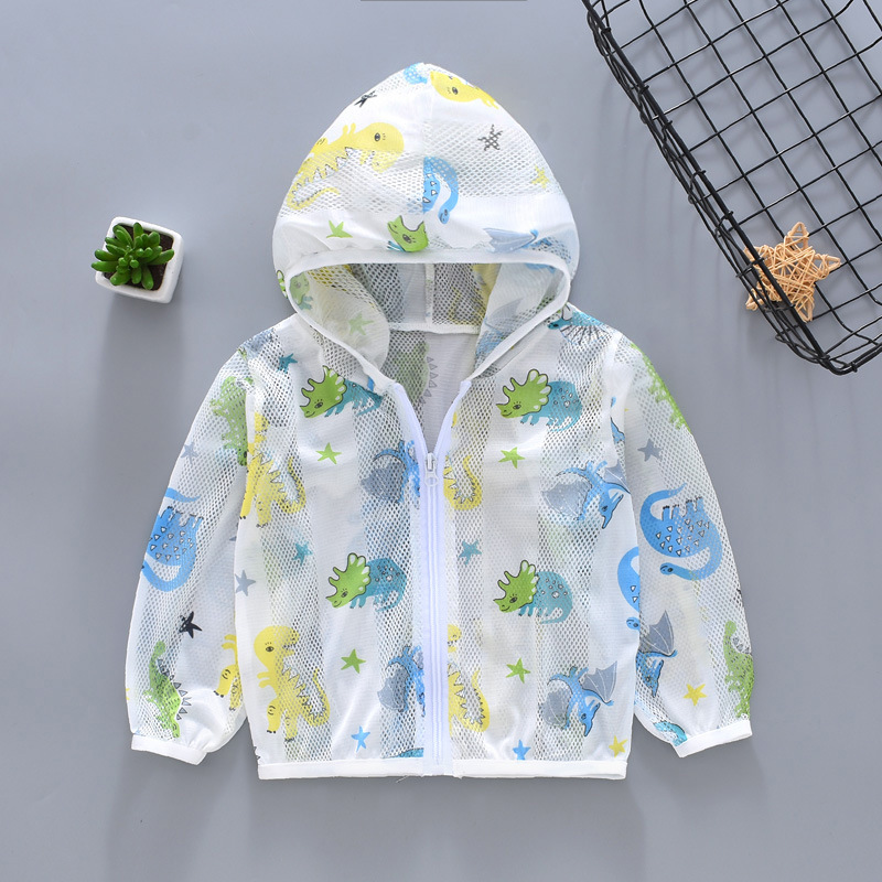 Lightweight Mesh Breathable Baby Summer Outdoor SunProtective Clothing Little Children&#039;s Clothing Skin Shell Jacket