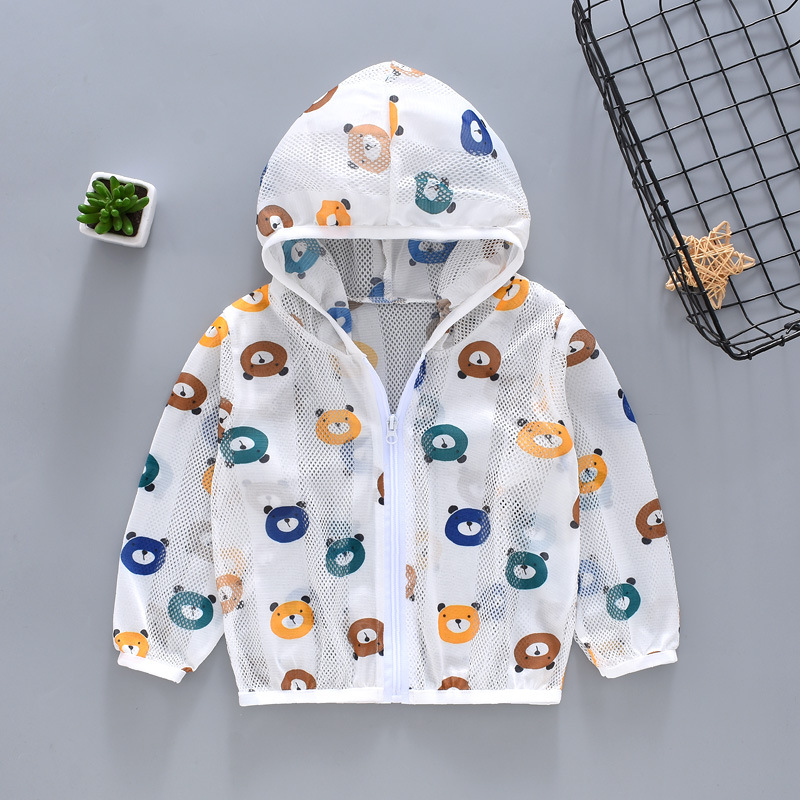 Lightweight Mesh Breathable Baby Summer Outdoor SunProtective Clothing Little Children&#039;s Clothing Skin Shell Jacket